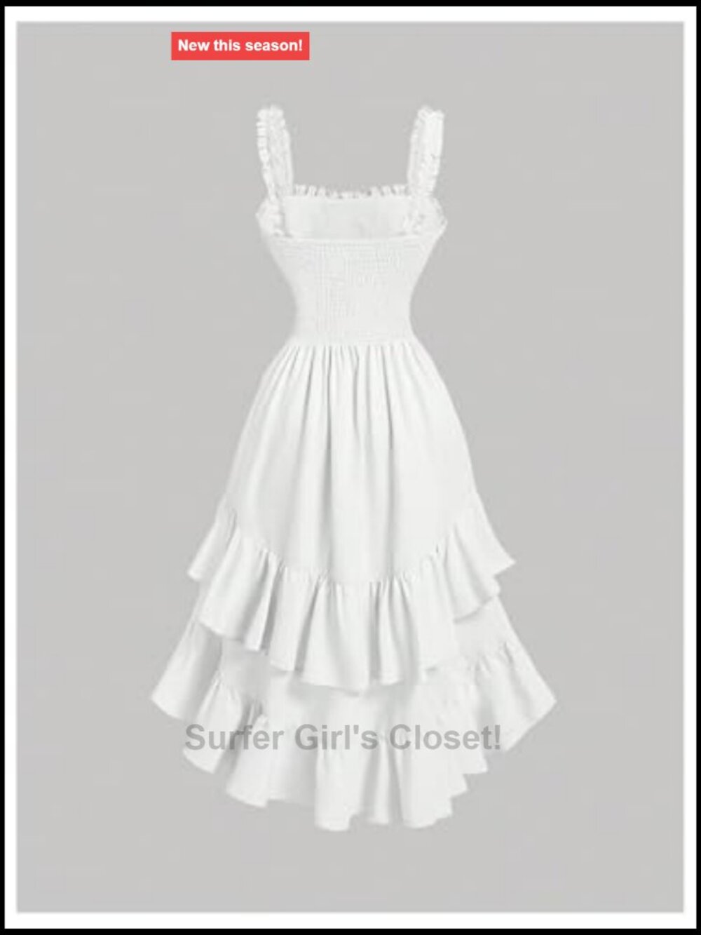 Asymmetrical Ruffle Hem Ruched Long Dress Sleeveless Tie Front A-Line - Picture 2 of 4